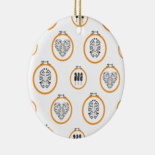 Naaldbordborduurlijsten Keramisch Ornament (Rechts)