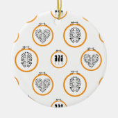 Naaldbordborduurlijsten Keramisch Ornament (Voorkant)