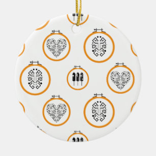 Naaldbordborduurlijsten Keramisch Ornament