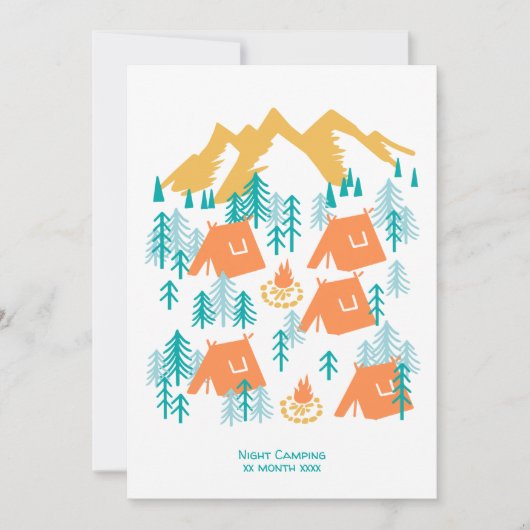 Naaldbos Camping V2 Vakantie Kaart (Voorkant)