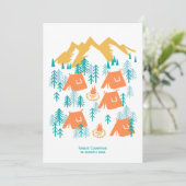 Naaldbos Camping V2 Vakantie Kaart (Staand voorkant)