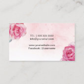 Naalddraad en naalden  naaien visitekaartje (Achterkant)