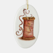 naalden- en draadversiering keramisch ornament (Rechts)