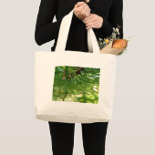 Naalden en druppeltjes grote canvas tas (Voorkant (product))