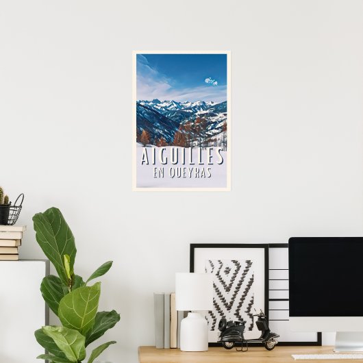 Naalden en Queyras Station Poster (Thuiskantoor)