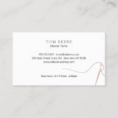 Naalden en schroefdraad visitekaartje (Achterkant)