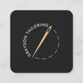 Naalden en schroefdraad voor gouden tapingen vierkante visitekaartje (Voorkant)