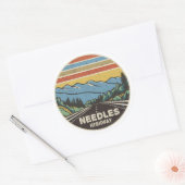 Naalden Highway South Dakota Mountains Ronde Sticker (Envelop)