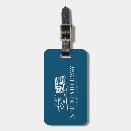 Naalden Highway South Dakota Recreatievoertuig Bagagelabel (Voorkant verticaal)