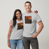 Naalden Highway South Dakota Red Sky T-shirt (Unisex)