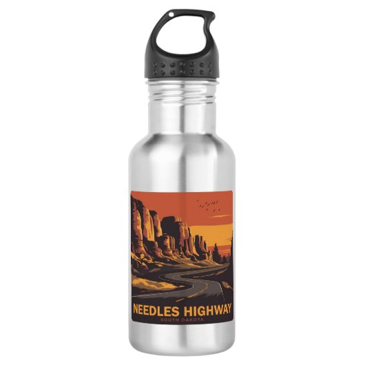 Naalden Highway South Dakota Red Sky Waterfles (Voorkant)