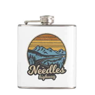 Naalden Highway South Dakota Retro Heupfles