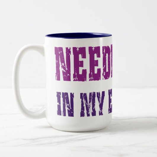 Naalden in mijn ogen! Mok Pilz-E (Links)