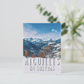 Naalden in Queyras Station Briefkaart (Staand voorkant)