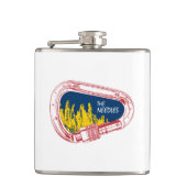 Naalden klimmen Carabiner Heupfles (Voorkant)