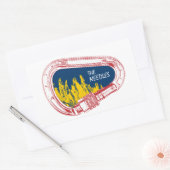 Naalden klimmen Carabiner Rechthoekige Sticker (Envelop)