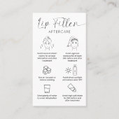 Naalden Lip Filler Care Instructions Elegant Logo Visitekaartje (Voorkant)