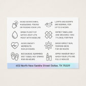 Naalden Lips Filler Hyaluronic Aftercare Kaart (Achterkant)