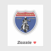 Naalden Snelweg Motorfiets Road Trip Zuid Dakota Sticker (Vel)