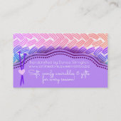 Naalden voor de bescherming van de huid visitekaartje (Achterkant)