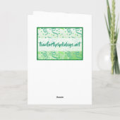 Naalden voor fijne kerst en warme cacao kaart (Achterkant)