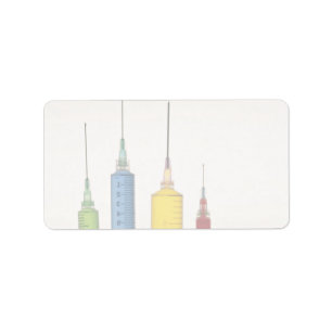 Naalden voor hypodermale injectie etiket