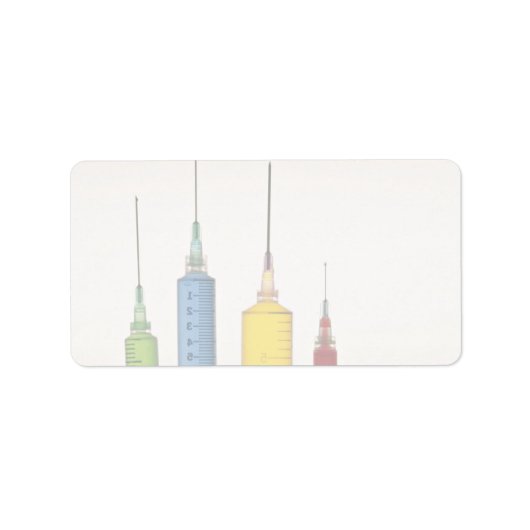 Naalden voor hypodermale injectie etiket (Voorkant)