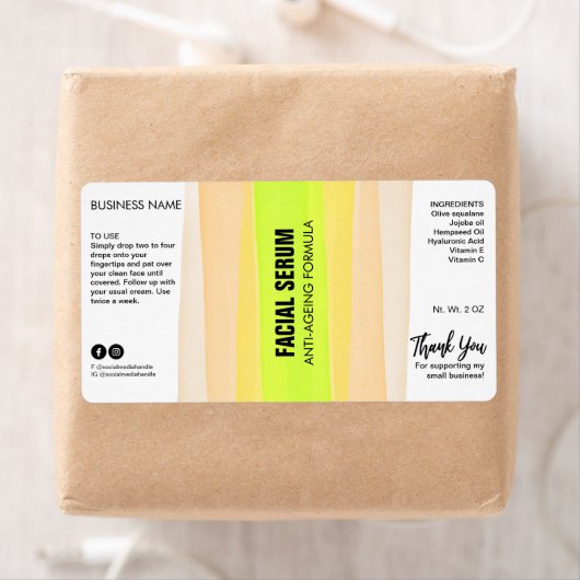 Naaldflesserumlabels met stripper etiket (Insitu)