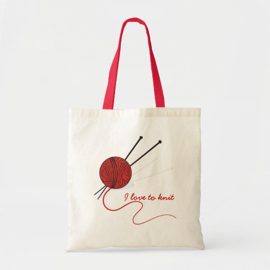 Naaldgaren en -naalden/bag tote bag (Voorkant)