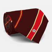 Naaldgestreepte vlag stropdas (Opgerold)