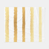 Naaldglanzend metalen patroon gestript fleece deken (Voorkant (Horizontaal))