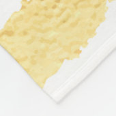 Naaldglanzend metalen patroon gestript fleece deken (Hoek)