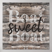 Naaldhout BOAT ZWITTE BOAT | Poster (Voorkant)