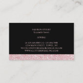 Naaldhout en Roos met schroefdraad Gold Seamstress Visitekaartje (Achterkant)