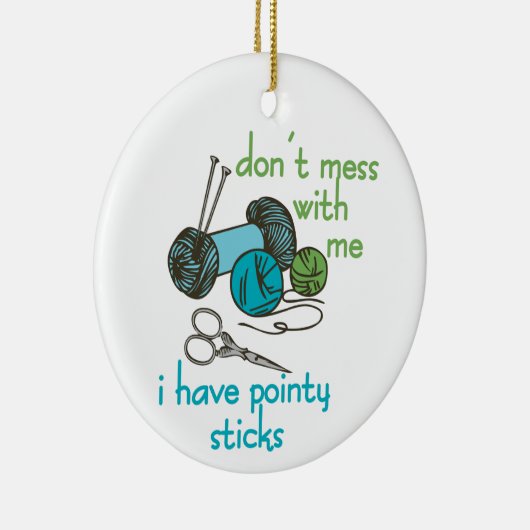 Naaldjes Keramisch Ornament (Rechts)