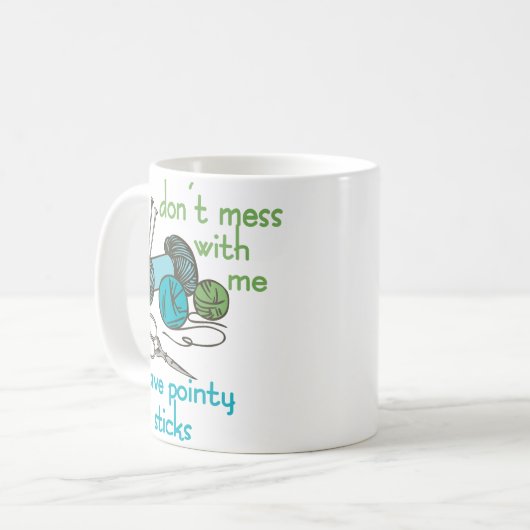 Naaldjes Koffiemok (Voorkant links)