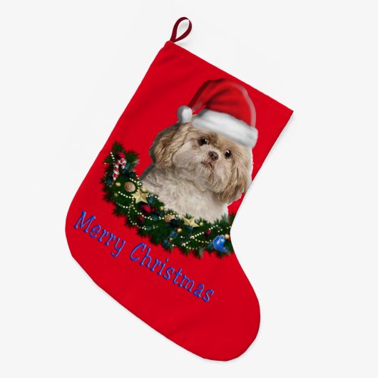 Naaldkousen Grote Kerstsok (Voorkant (Hangend))