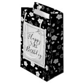 Naaldnaad voor 50e verjaardag klein cadeauzakje (Voorkant Gekanteld)