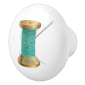 Naaldnaaibenodigdheden met schroefdraad keramische knop (Rechts)