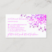 Naaldnaaimachine Neon Pink Script-naam Visitekaartje (Achterkant)