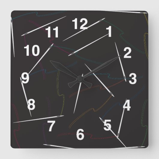 Naaldnaaiwand met schroefdraad vierkante klok (Voorkant)