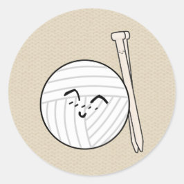 Naaldnaalden en Cartoons voor kinderen Ronde Sticker