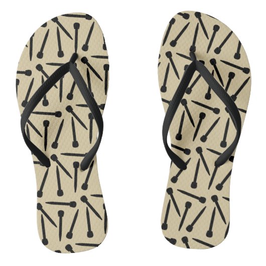 Naaldnaalden, garens en ambachtslieden teenslippers (Voetbed)