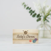 Naaldnaalden voor breidoekjes visitekaartje (Staand voorkant)