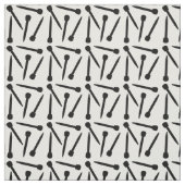 Naaldnaalden, zwart stof (Swatch)