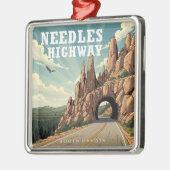 Naald's Highway South Dakota Eagle Metalen Ornament (Links)