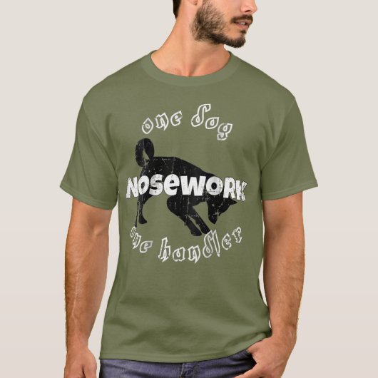 Naaldshirt Eén hond één handler_1 T-shirt (Voorkant)