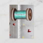 Naaldspoel Visitekaartje voor het naaien van schro (Achterkant)