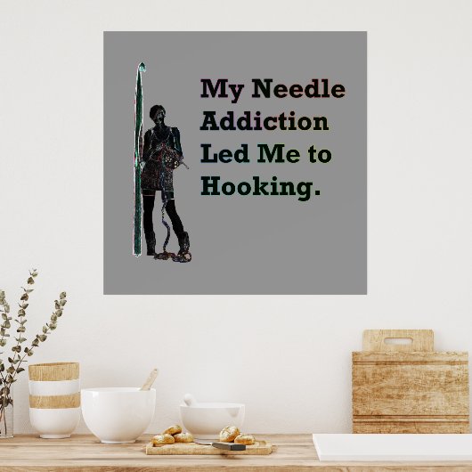 Naaldverslaafde Poster (Keuken)