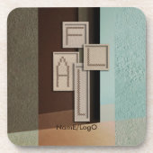 naaldwerk_3_4forfall_2 hard plastic bier onderzetter (Voorkant)